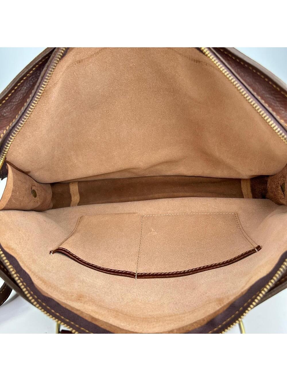 Firenze Giani Handmade Leather Briefcase Brown Made In Italy Shoulder Strap Bags - Picture 10 of 12